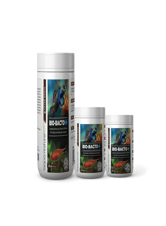 الطبيعة المائية وسائط الترشيح البيولوجية AquaNature® Bio-Bacto+ للتحكم في الأمونيا والنتريت والنترات لأحواض المياه العذبة والمالحة (100 غرام) - Image 4